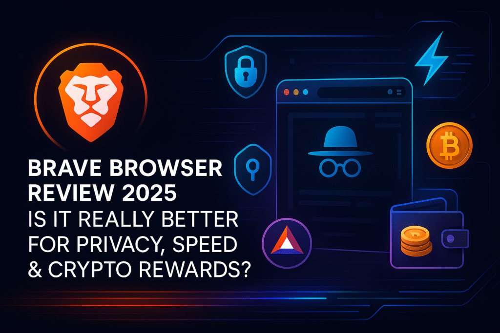 Brave Browser 2025 review highlighting privacy features, speed performance, and crypto rewards