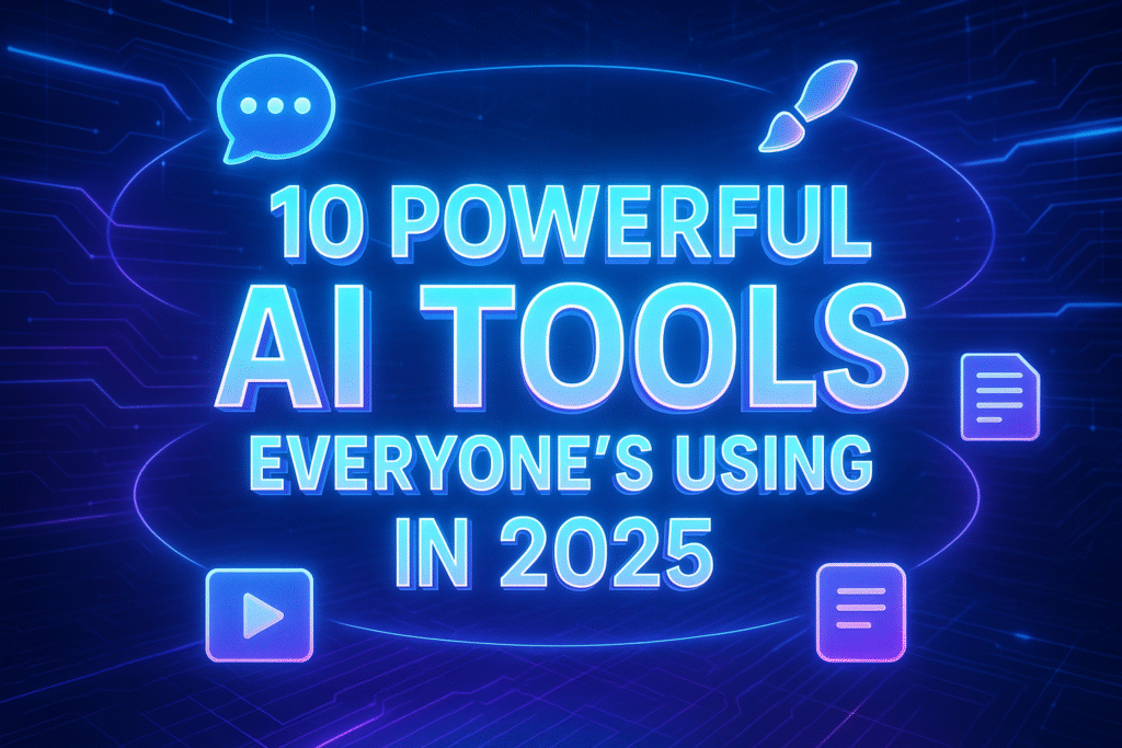 Top AI tools 2025 img