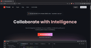 Trae AI Website homepage