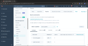 HubSpot Pipelines Settings Page